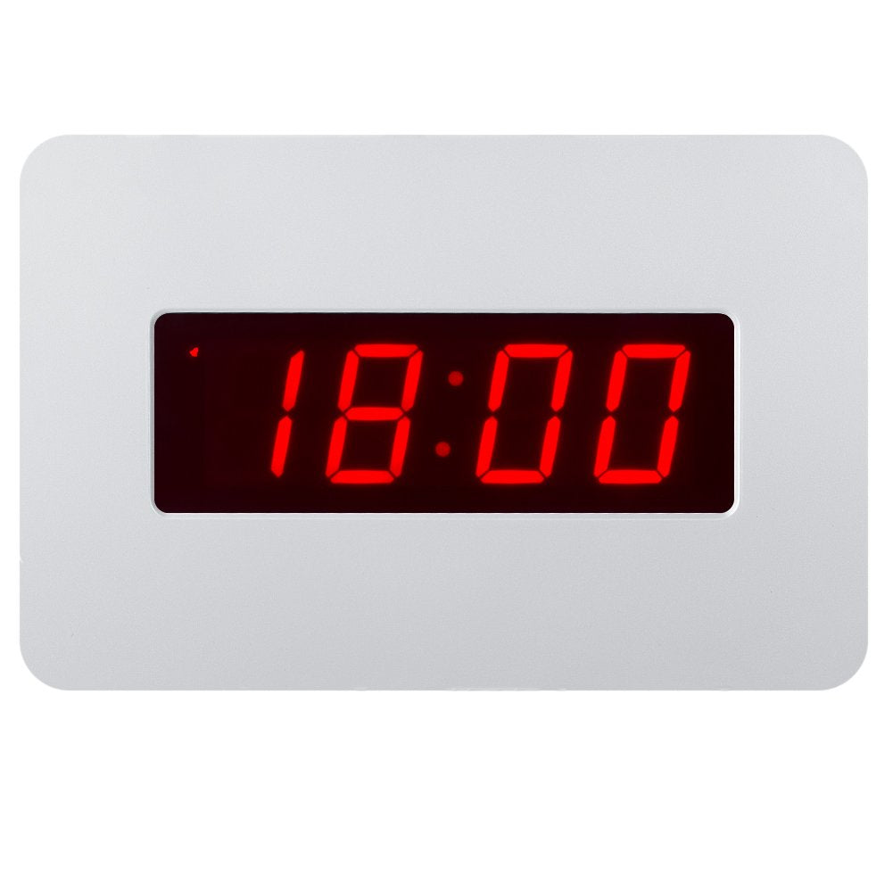 Timegyro Digital Wall Clock Battery Operated with LED Display, Wall Clock with Backlight, Table-top, Alarm, Brightness Adjustable,12/24Hr