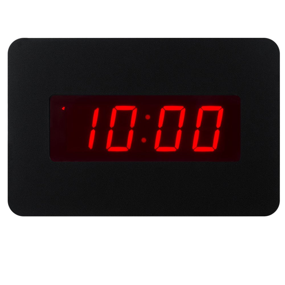 Timegyro Digital Wall Clock Battery Operated with LED Display, Wall Clock with Backlight, Table-top, Alarm, Brightness Adjustable,12/24Hr