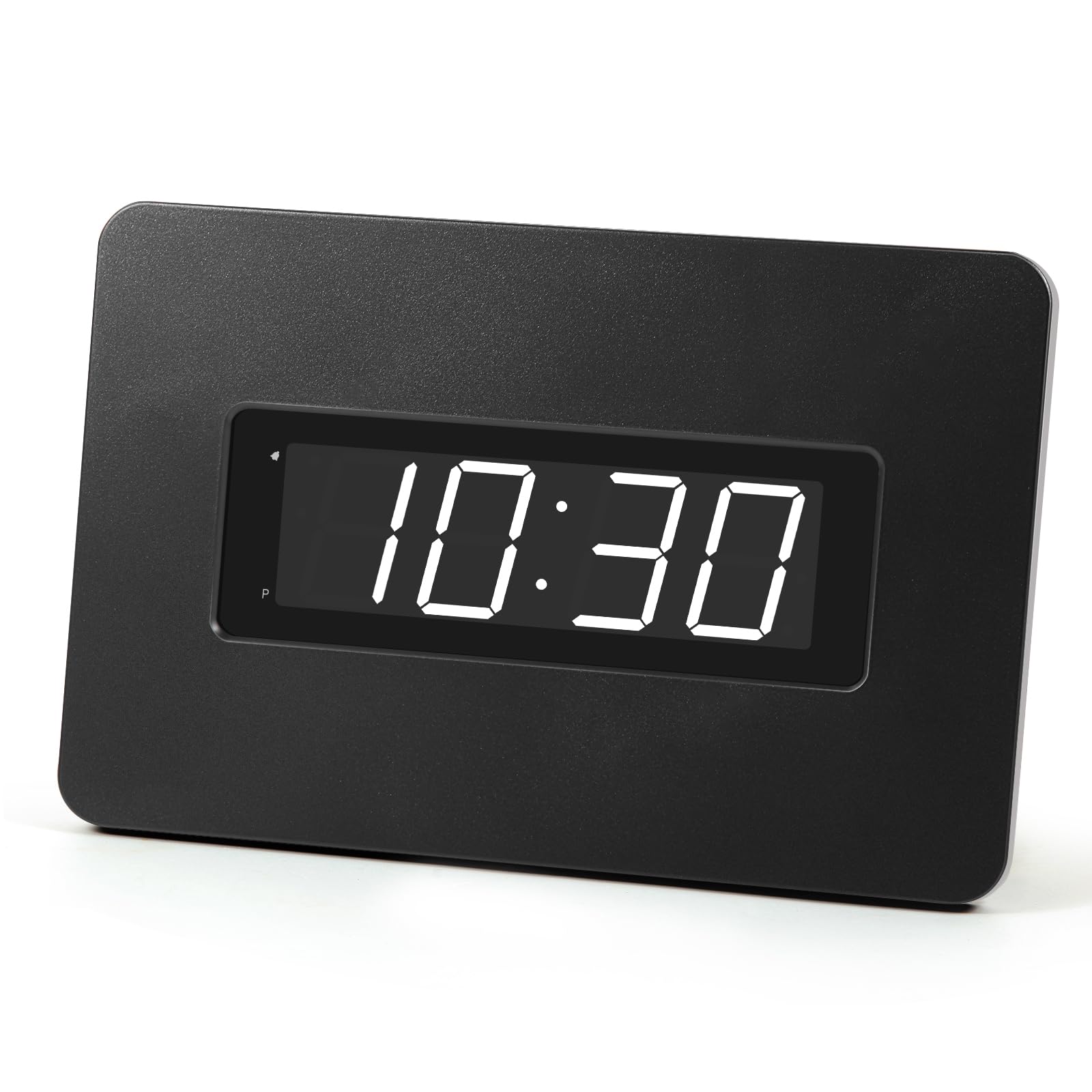 Timegyro Digital Wall Clock Battery Operated with LED Display, Wall Clock with Backlight, Table-top, Alarm, Brightness Adjustable,12/24Hr