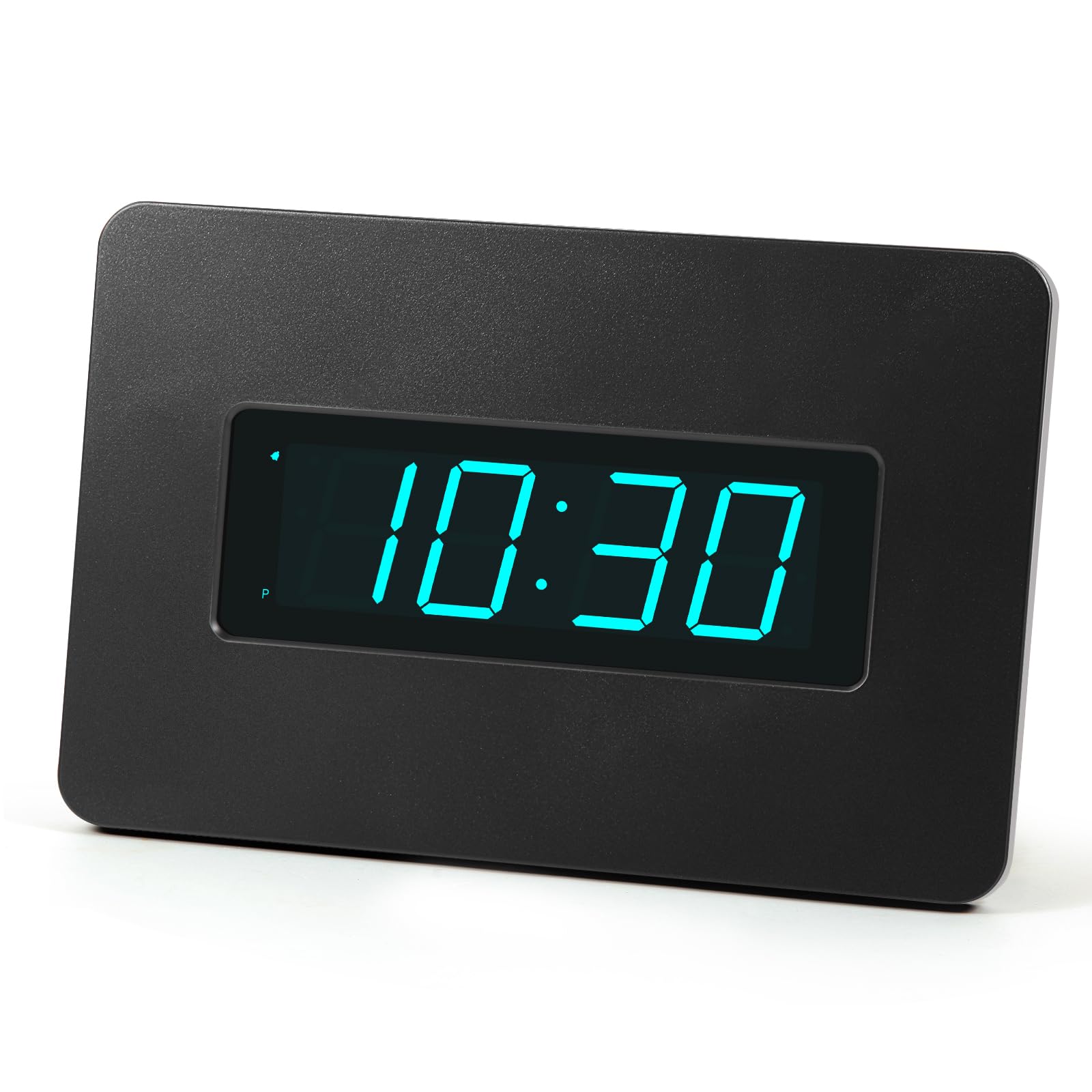 Timegyro Digital Wall Clock Battery Operated with LED Display, Wall Clock with Backlight, Table-top, Alarm, Brightness Adjustable,12/24Hr