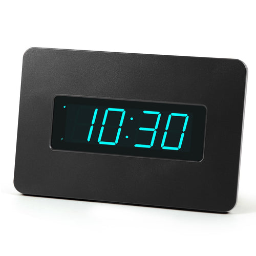 Timegyro Digital Wall Clock Battery Operated with LED Display, Wall Clock with Backlight, Table-top, Alarm, Brightness Adjustable,12/24Hr